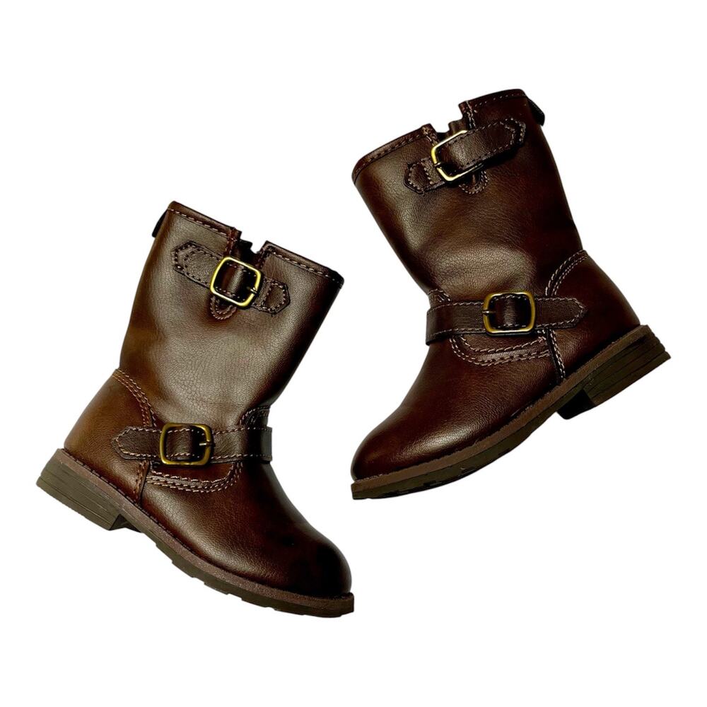 Carter’s Brown Buckle Riding Boots Size 8